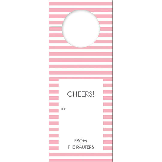 Pink Cabana Wine Tags